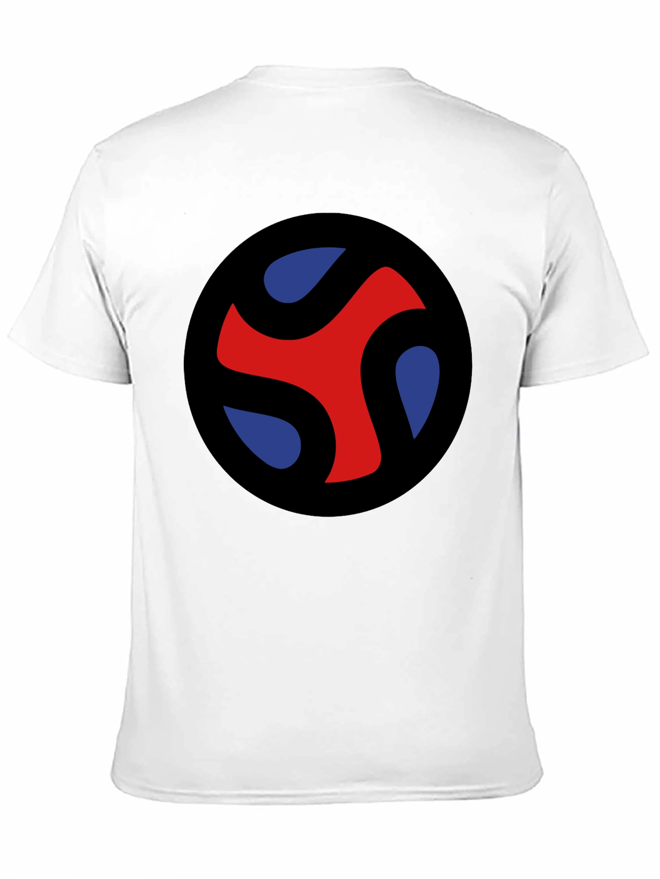 Abstract Graphic Tee - Red Blue Black T-Shirt