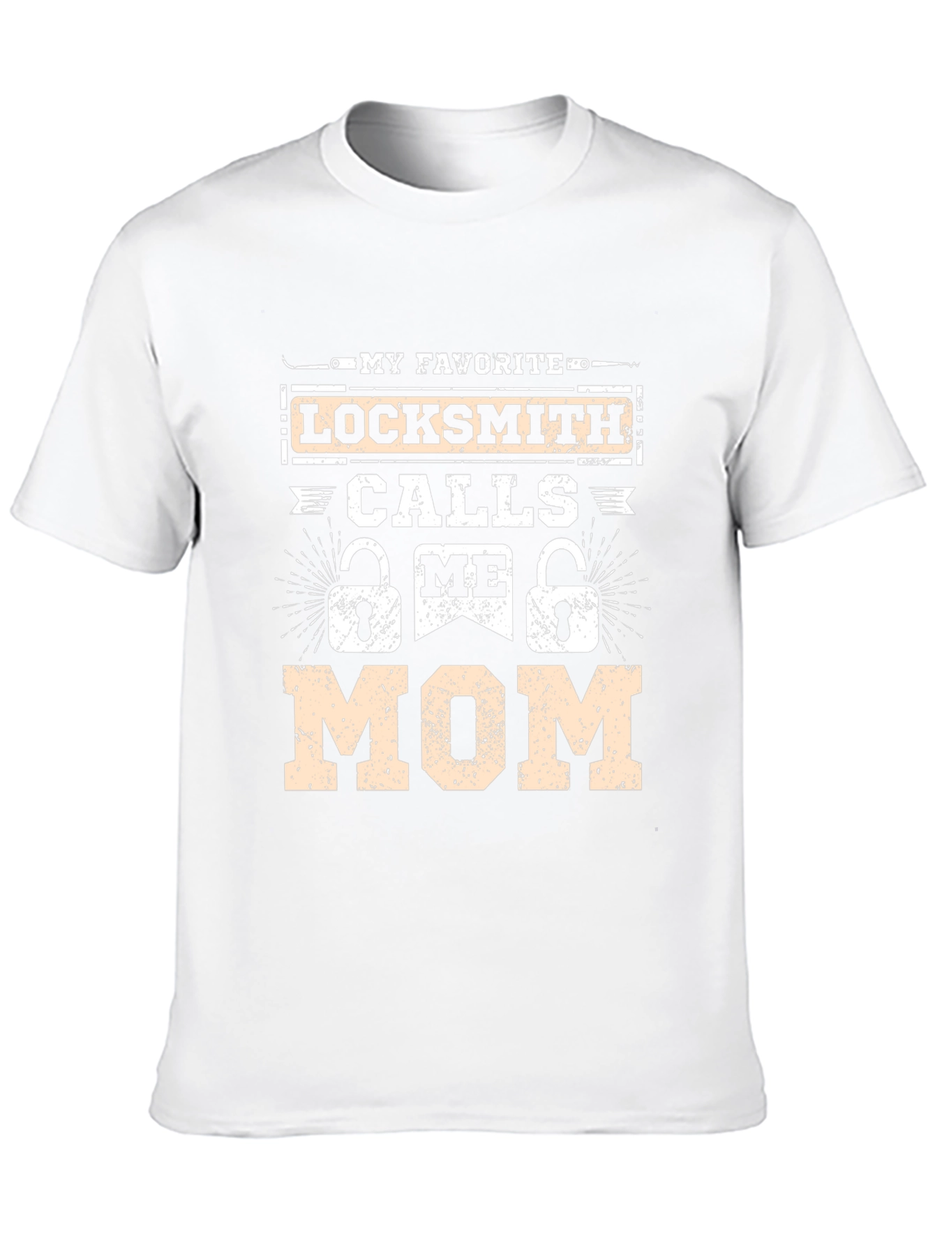 Locksmith Mom Graphic T-Shirt - Black Crew Neck