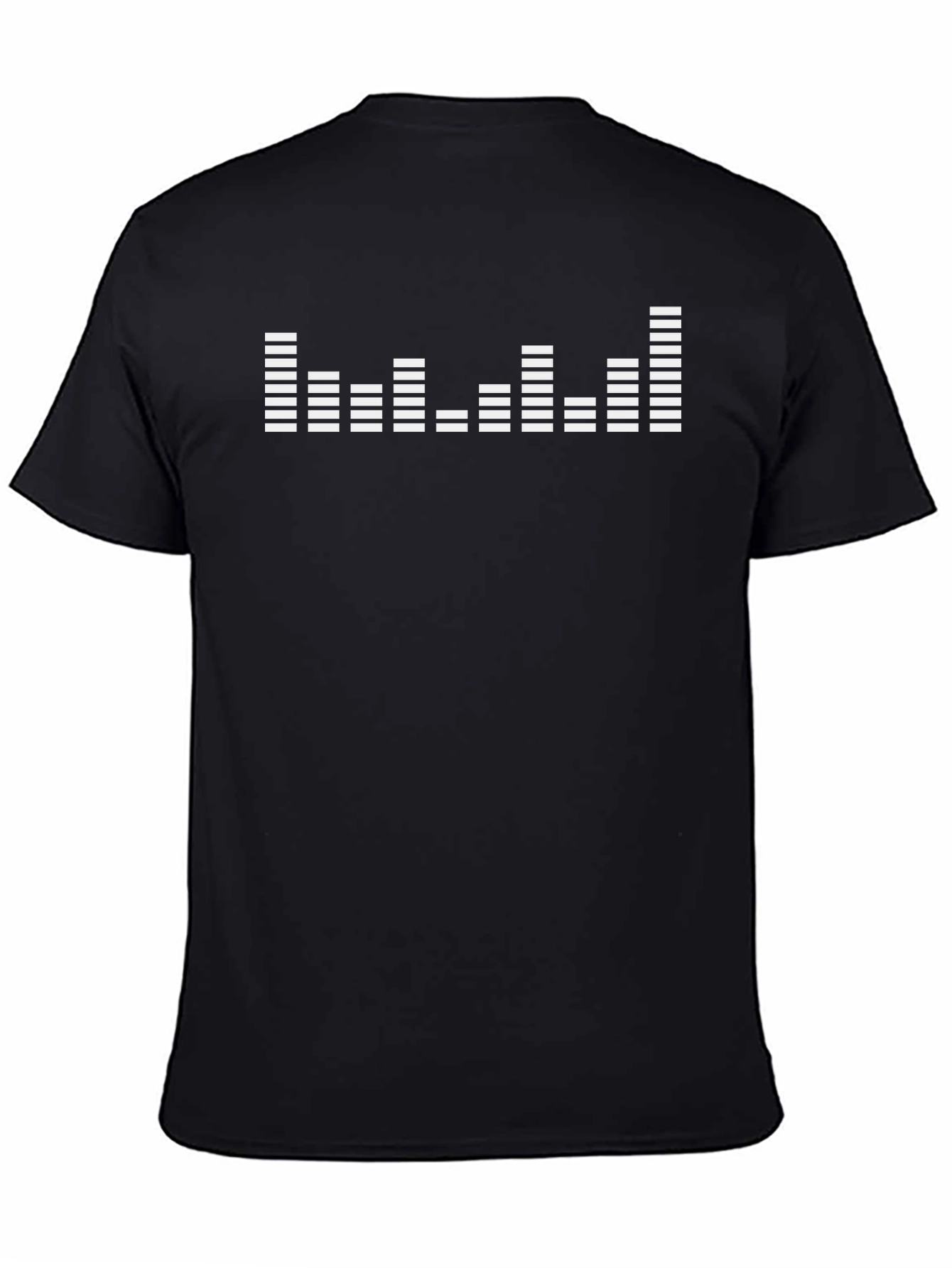 Black T-Shirt with Equalizer Graphic