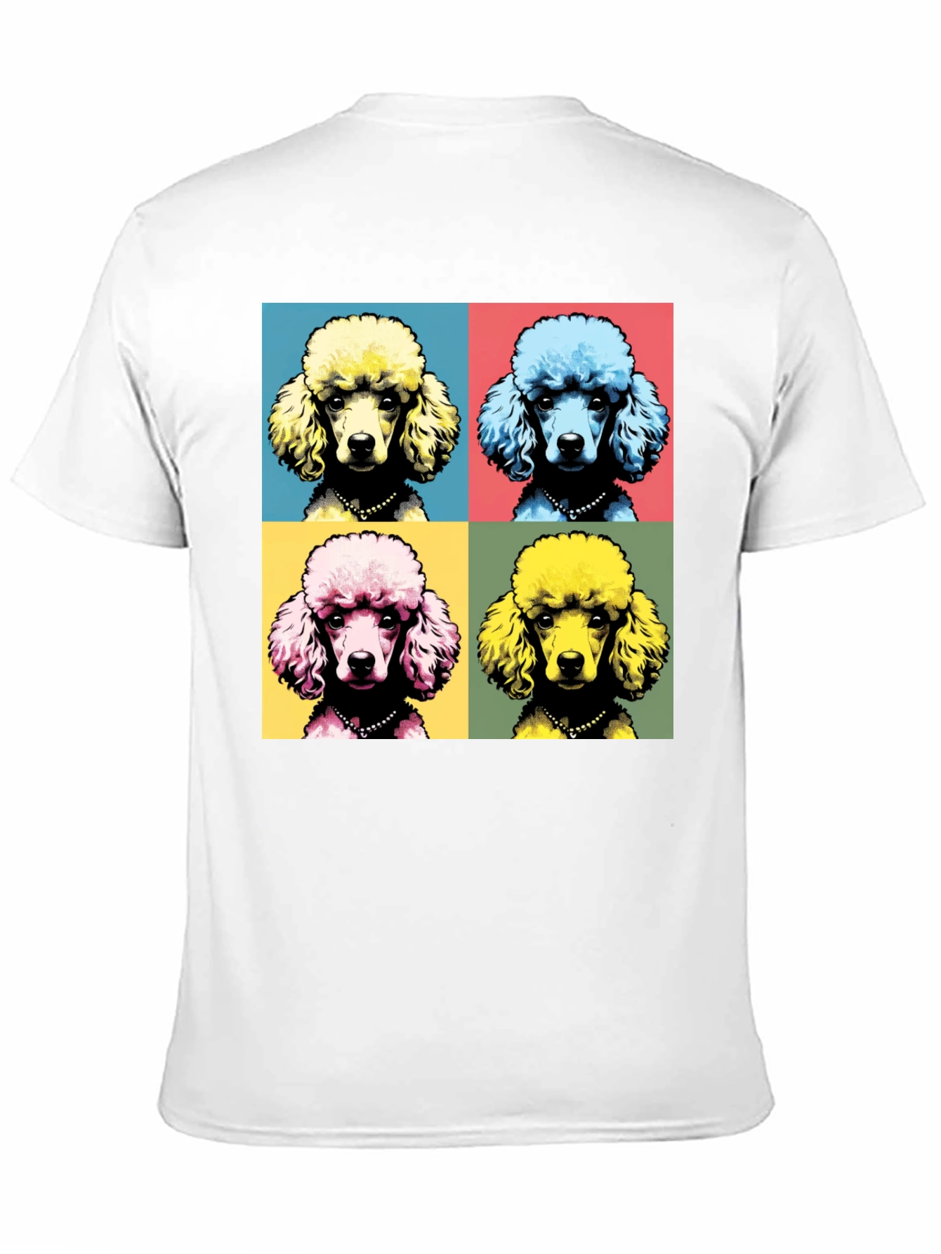 Pop Art Poodle Graphic Tee - Black