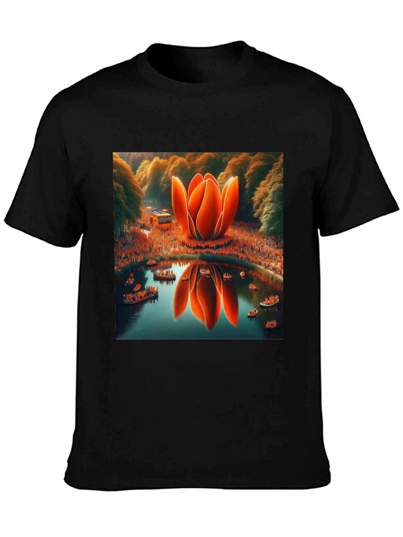 Lotus Pond T-Shirt - Unique Graphic Tee
