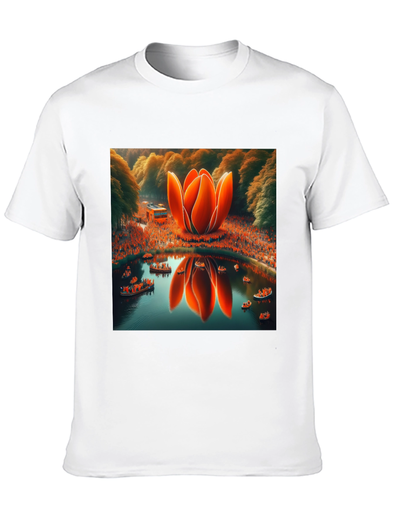 Lotus Pond T-Shirt - Unique Graphic Tee
