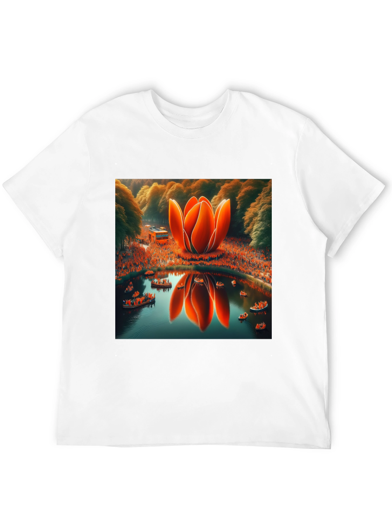 Lotus Pond T-Shirt - Unique Graphic Tee