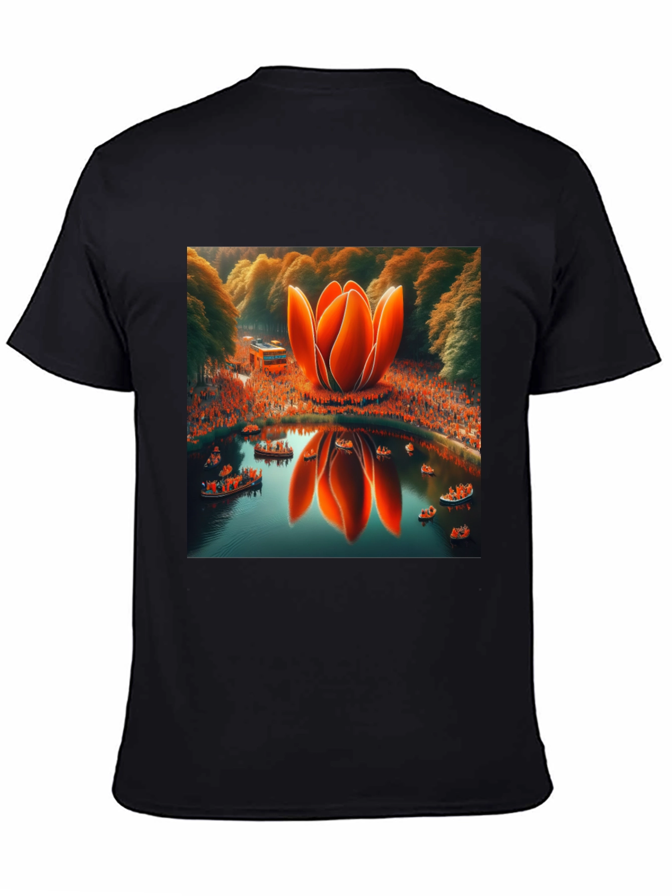 Lotus Pond T-Shirt - Unique Graphic Tee