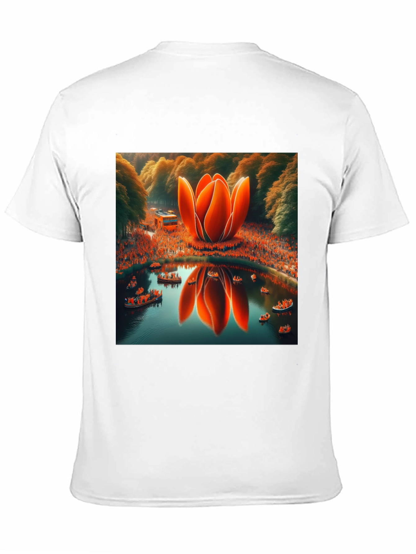 Lotus Pond T-Shirt - Unique Graphic Tee