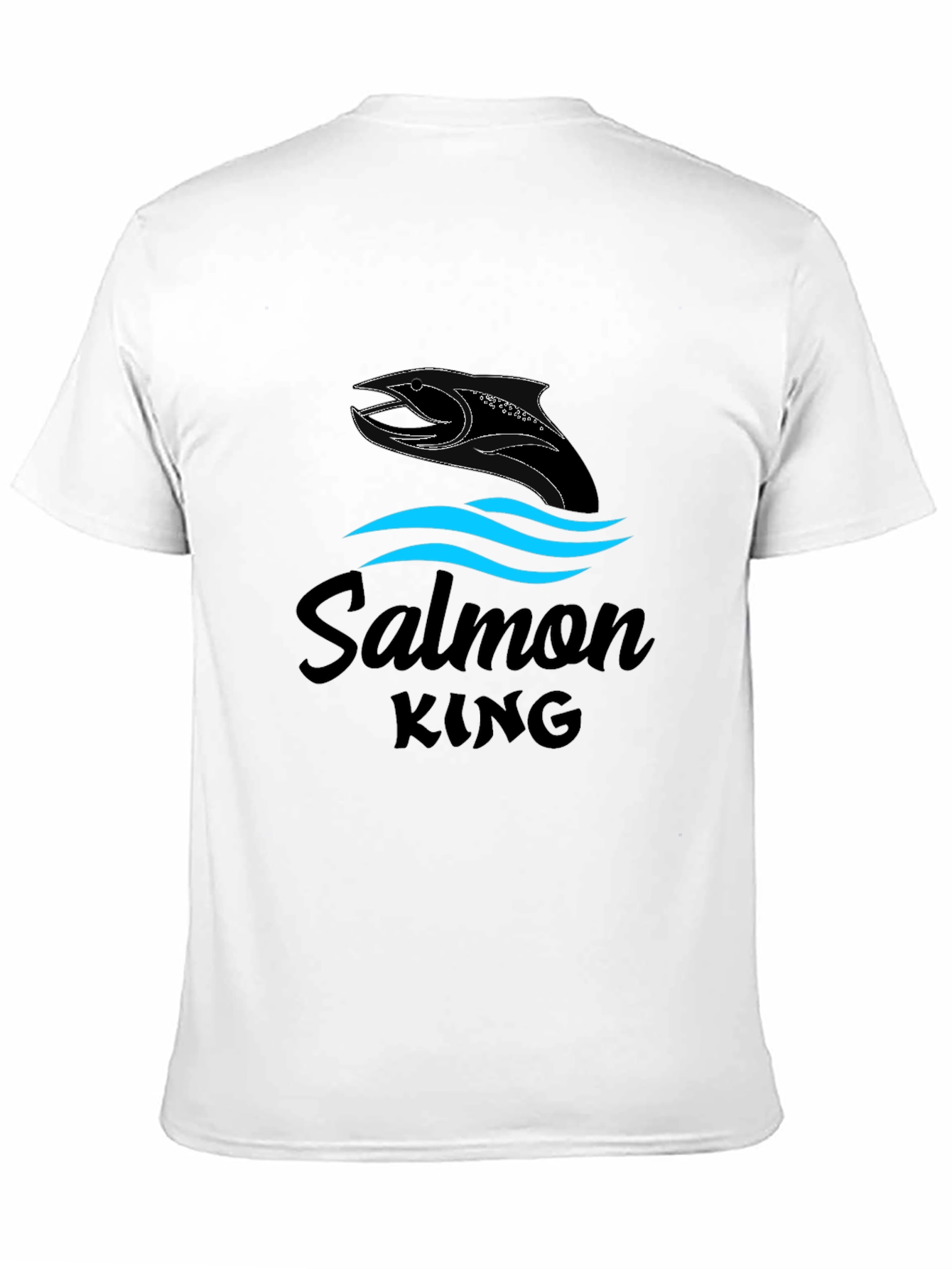 Salmon King Black Graphic Tee