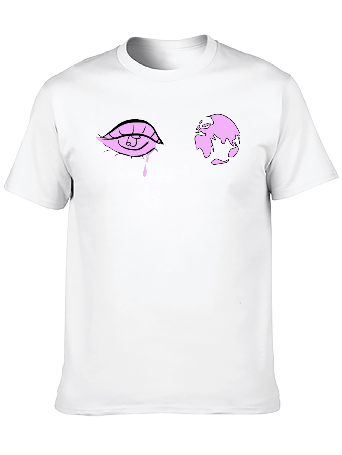 Eye and World Graphic Black T-Shirt