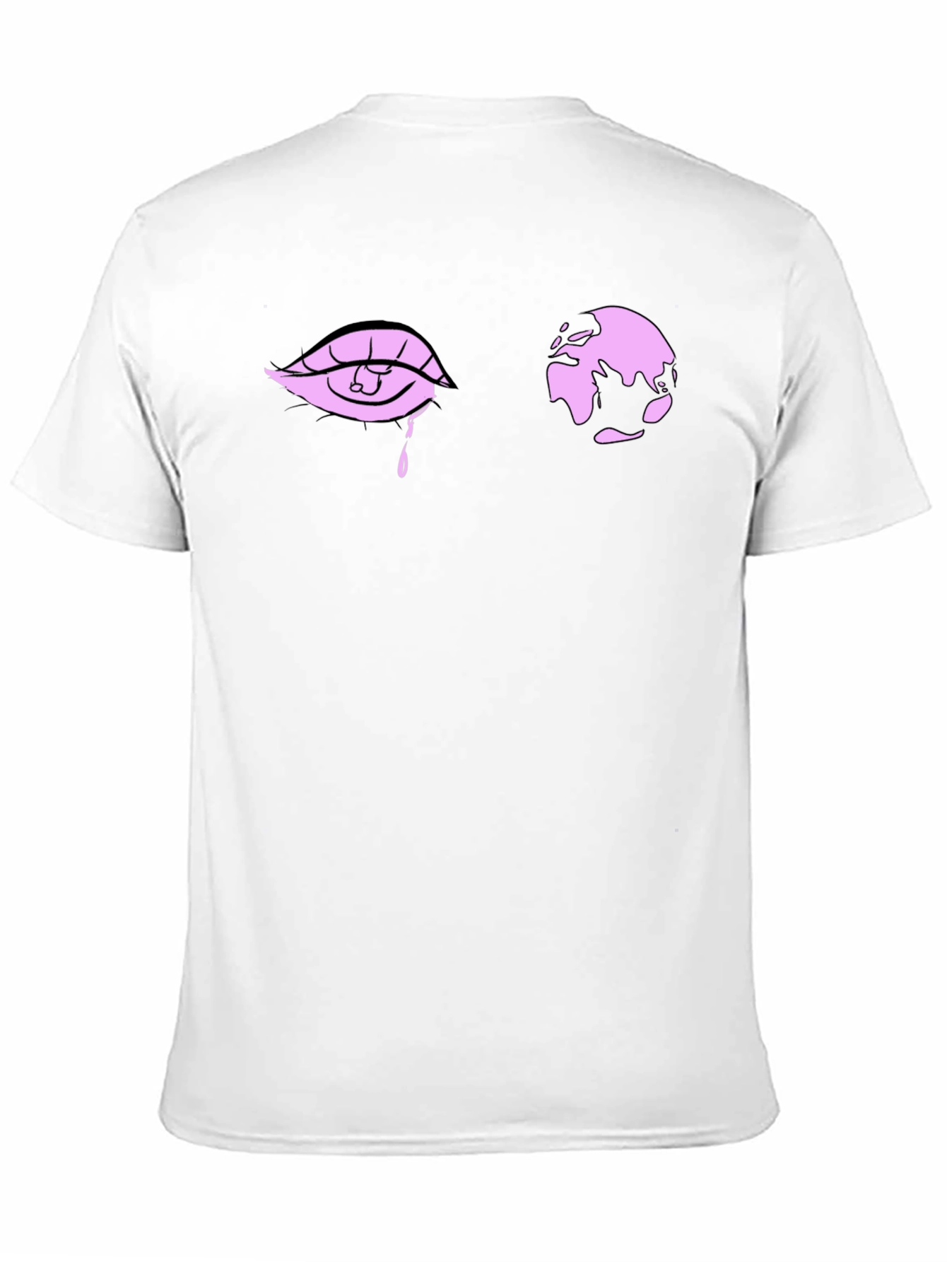 Eye and World Graphic Black T-Shirt