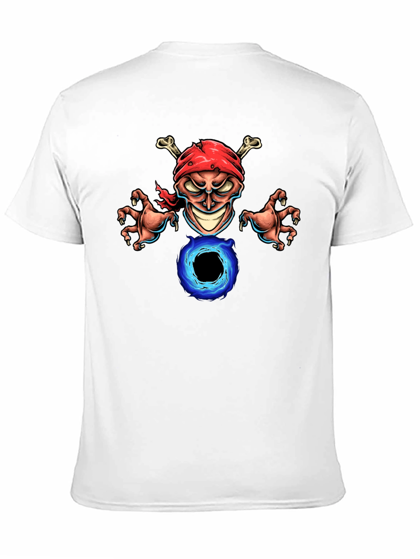 Skull Pirate Graphic Black T-Shirt