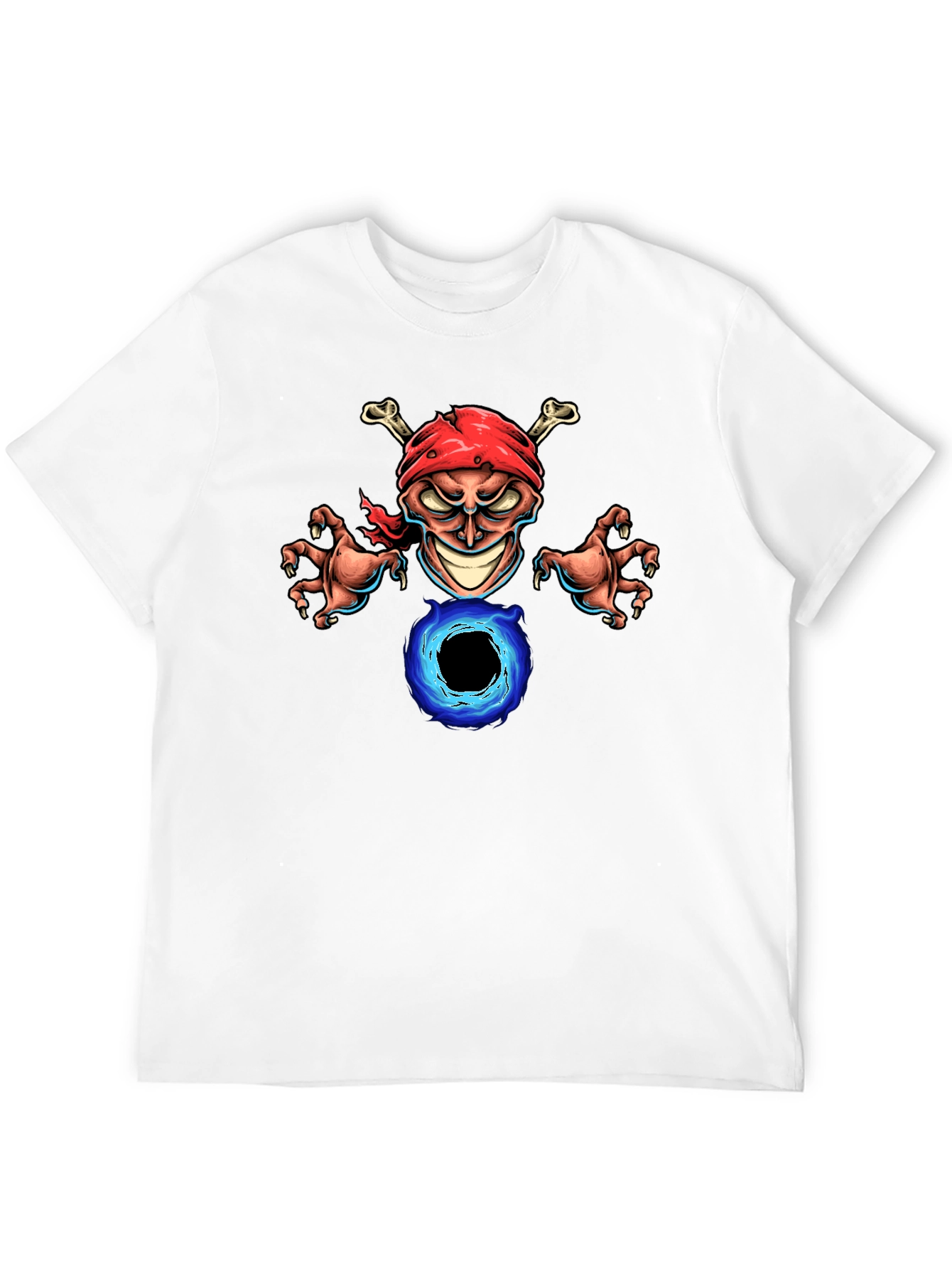 Skull Pirate Graphic Black T-Shirt