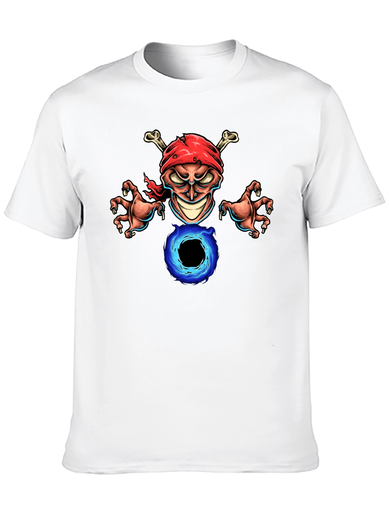 Skull Pirate Graphic Black T-Shirt