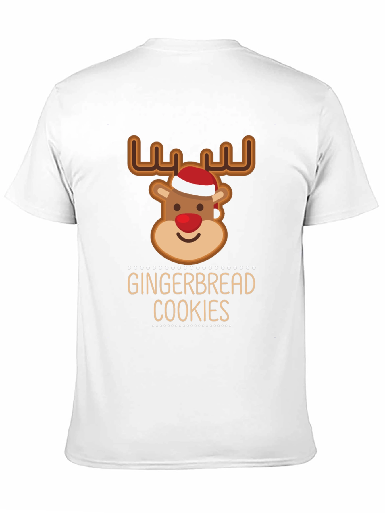 Gingerbread Cookies Reindeer Christmas T-Shirt