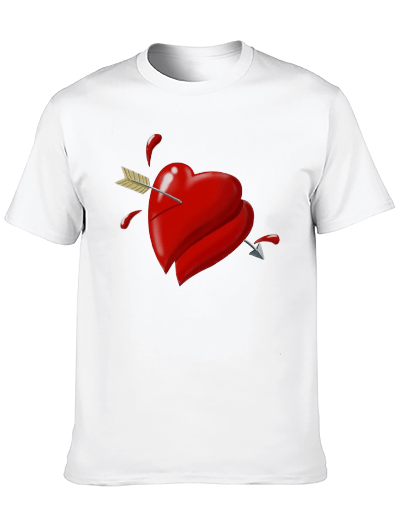 Heart Arrow Graphic Tee - Black T-Shirt