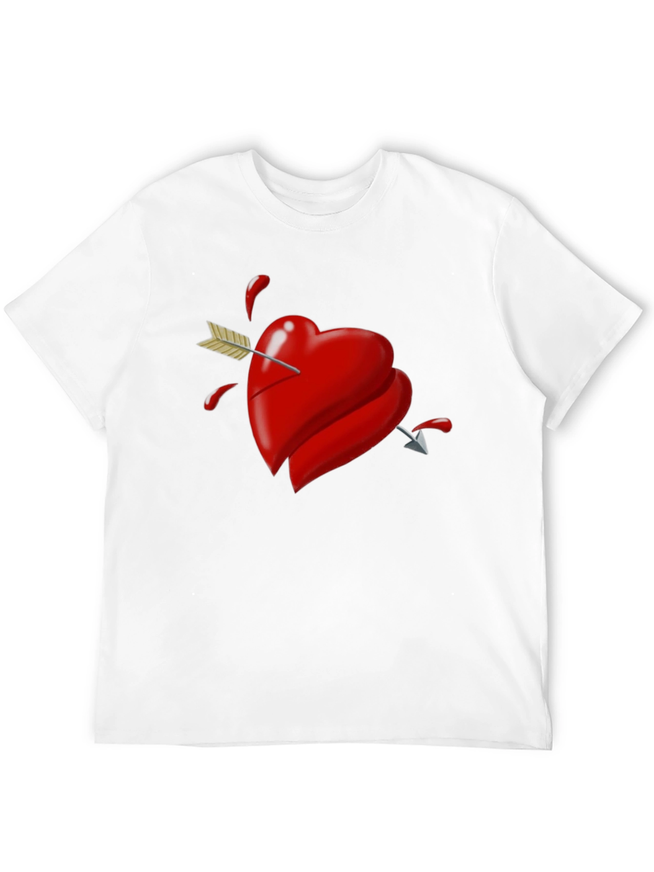 Heart Arrow Graphic Tee - Black T-Shirt