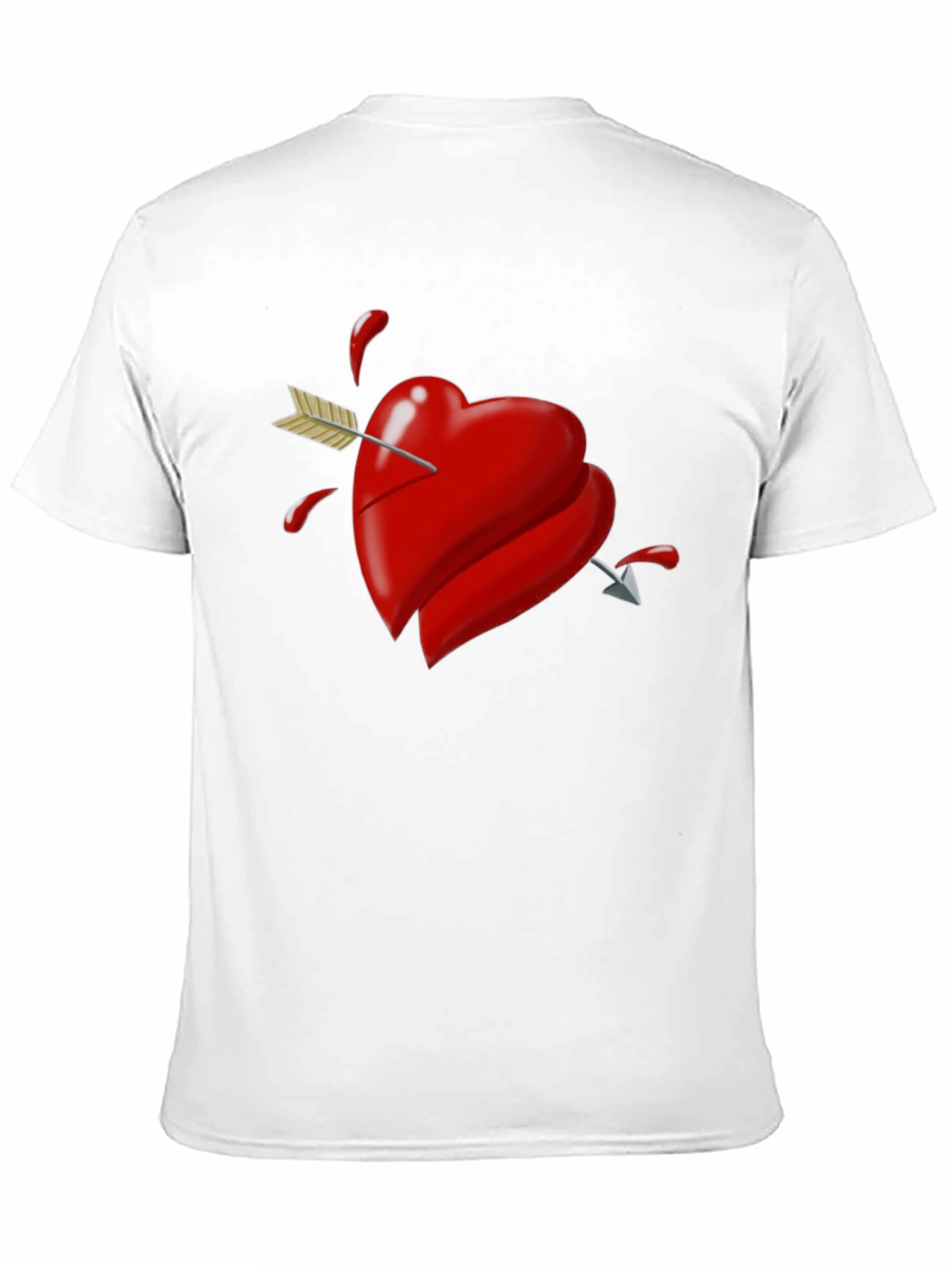 Heart Arrow Graphic Tee - Black T-Shirt