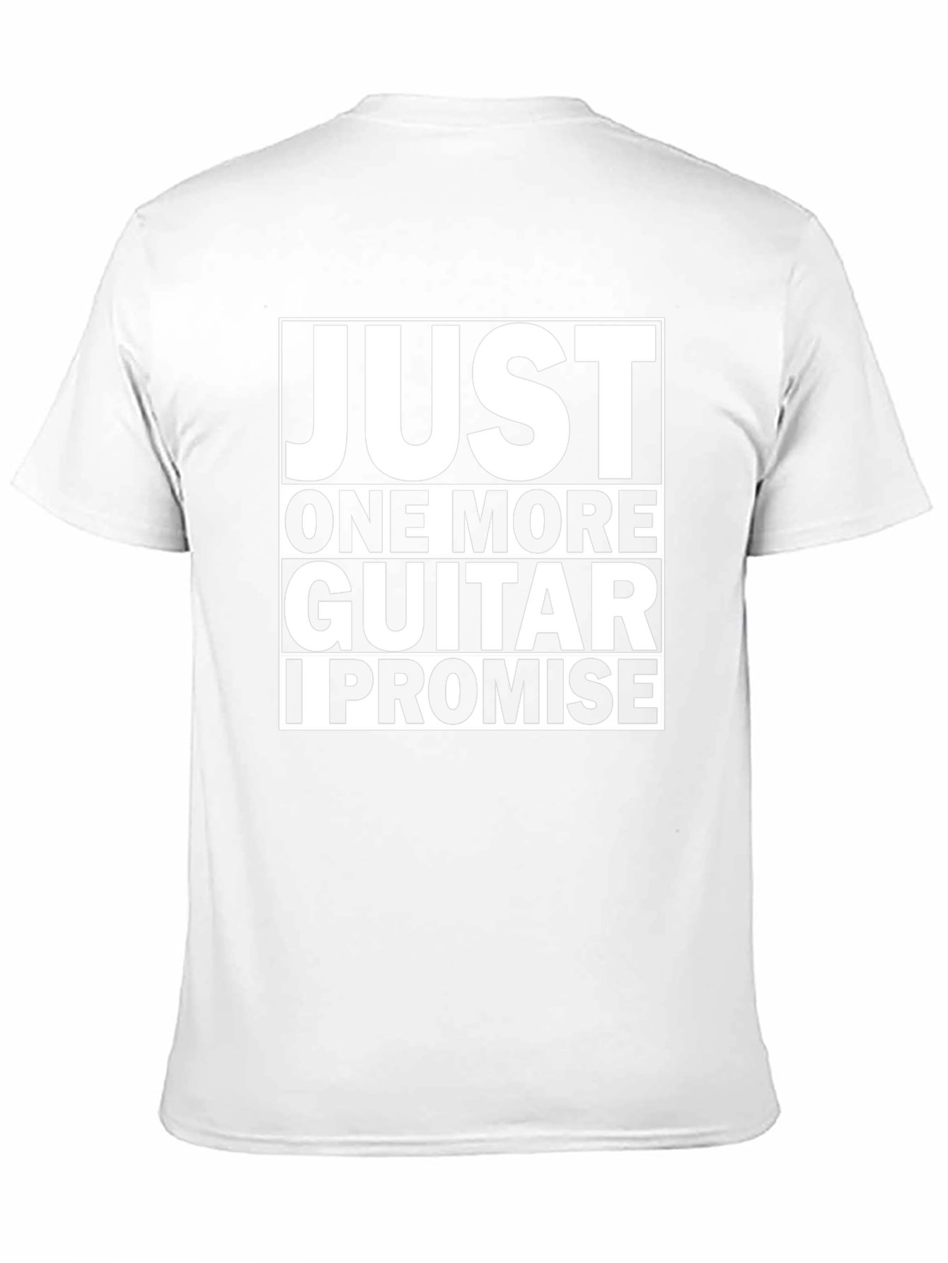 Just One More Guitar Funny Black T-Shirt