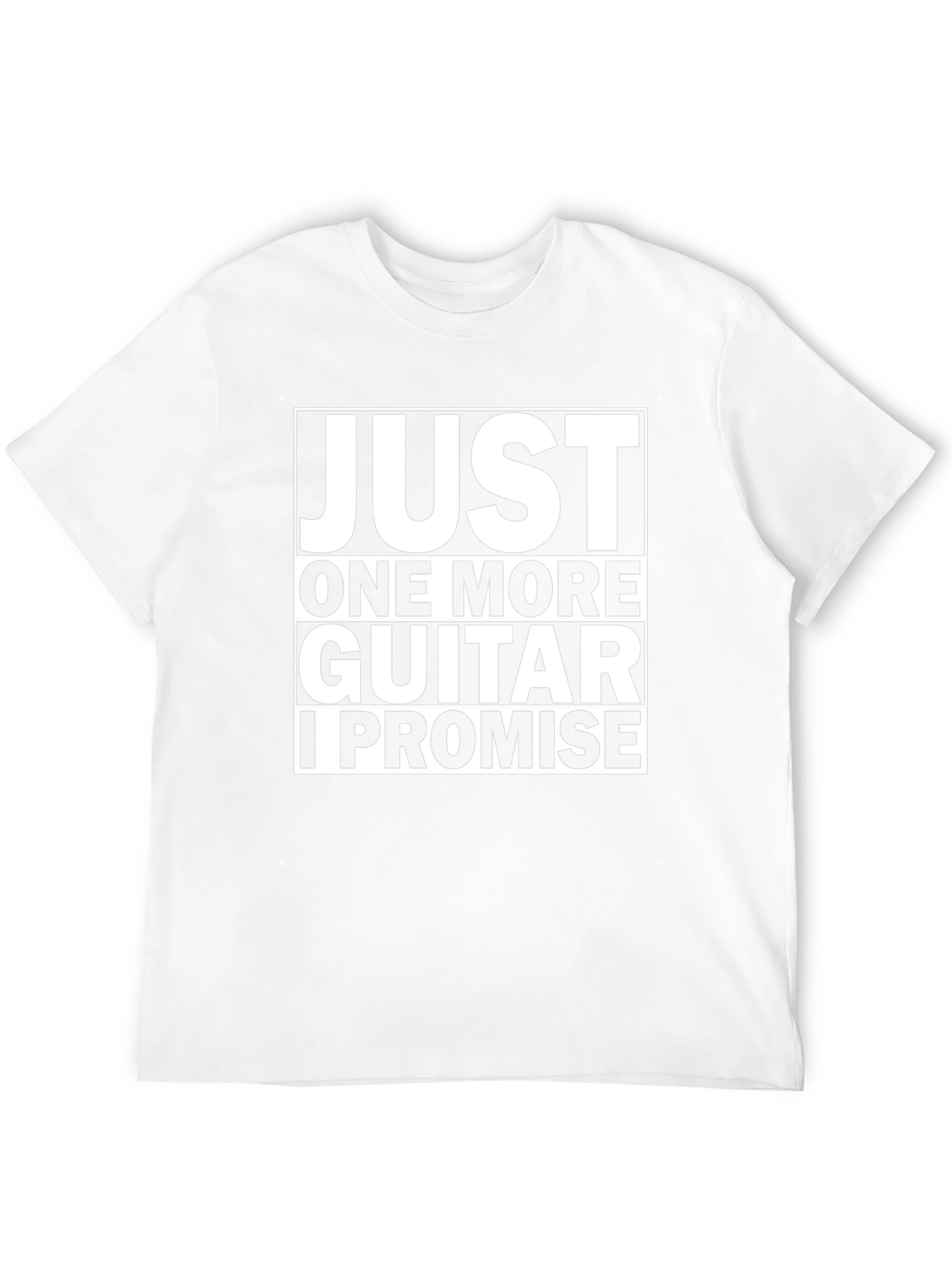 Just One More Guitar Funny Black T-Shirt