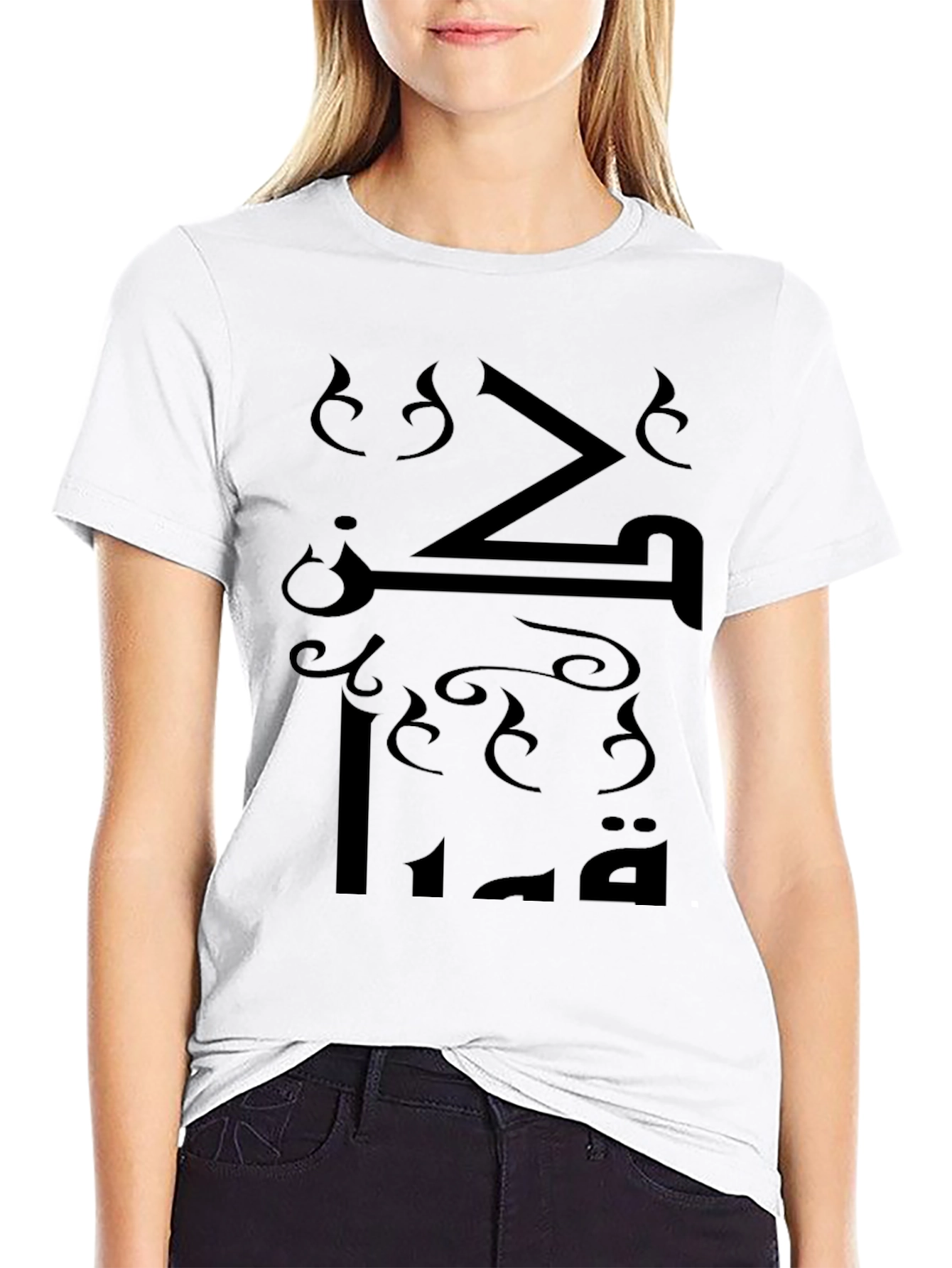 Unique Graphic Print Black T-Shirt