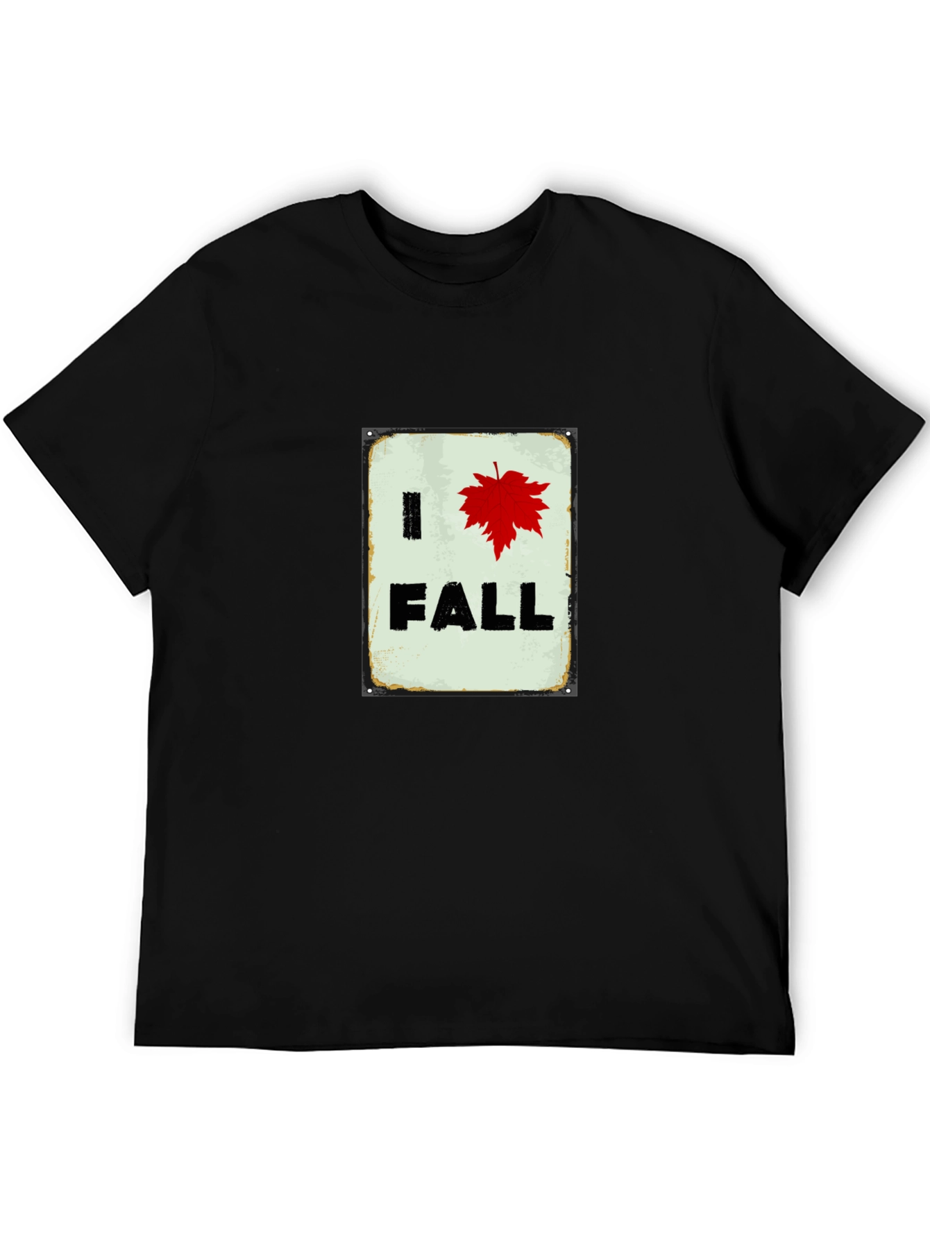 I Heart Fall T-Shirt - Red Leaf Autumn Tee