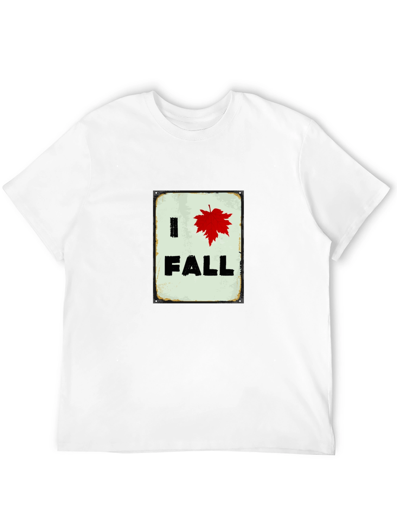 I Heart Fall T-Shirt - Red Leaf Autumn Tee