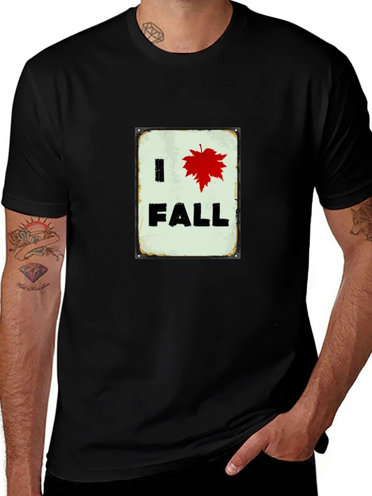 I Heart Fall T-Shirt - Red Leaf Autumn Tee