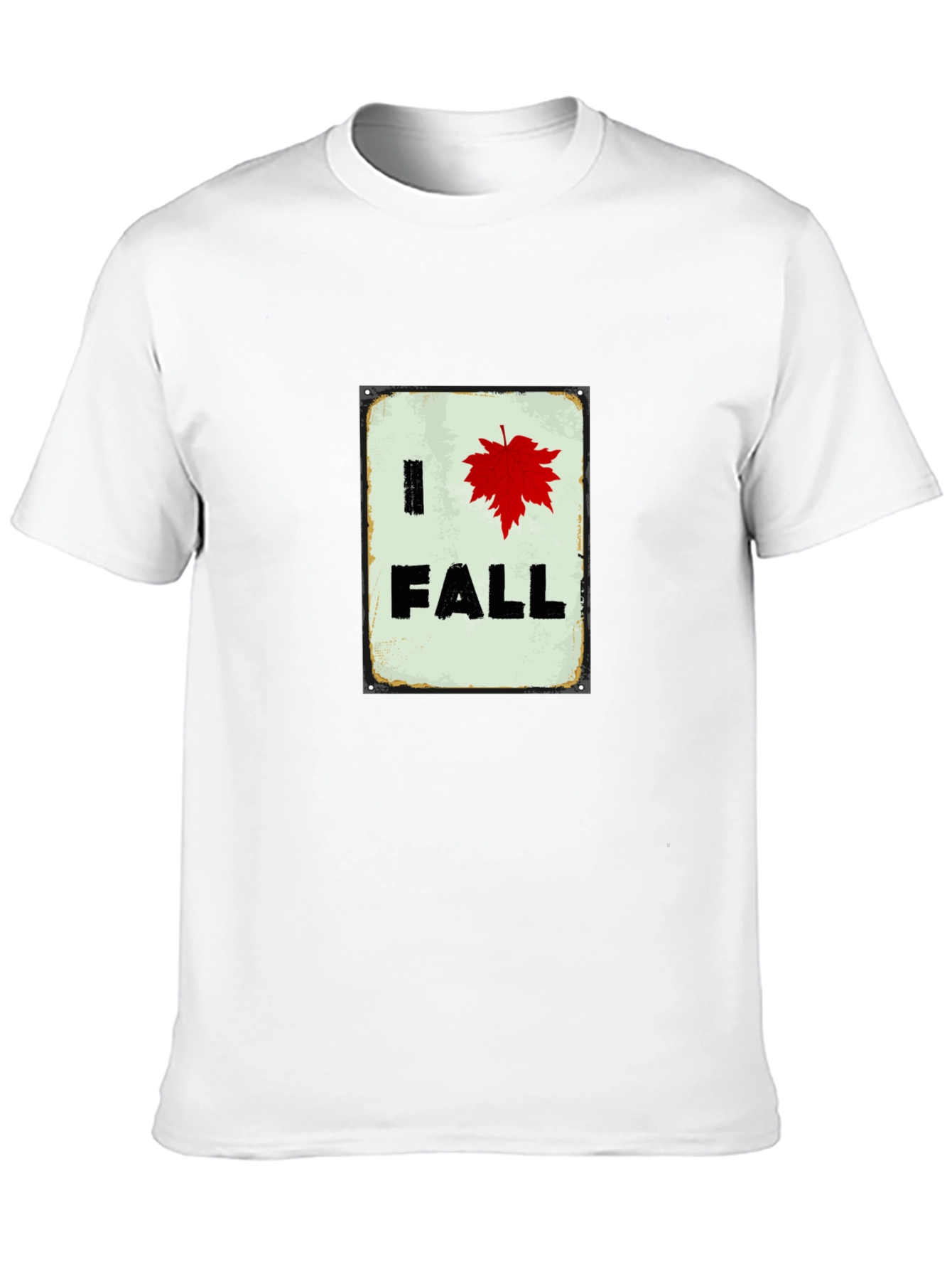 I Heart Fall T-Shirt - Red Leaf Autumn Tee