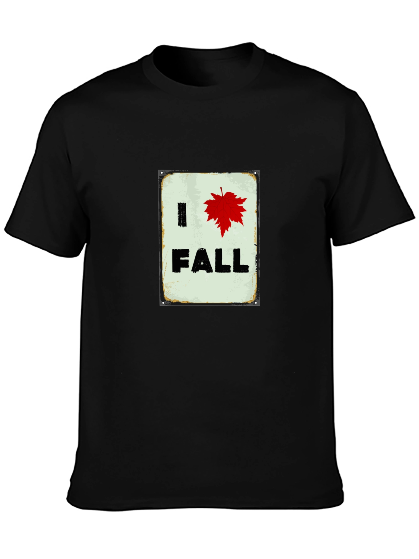 I Heart Fall T-Shirt - Red Leaf Autumn Tee