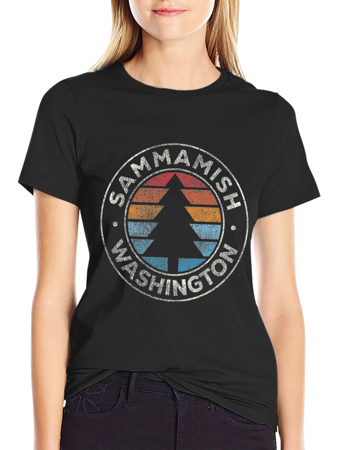 Sammamish Washington Tree Graphic T-Shirt