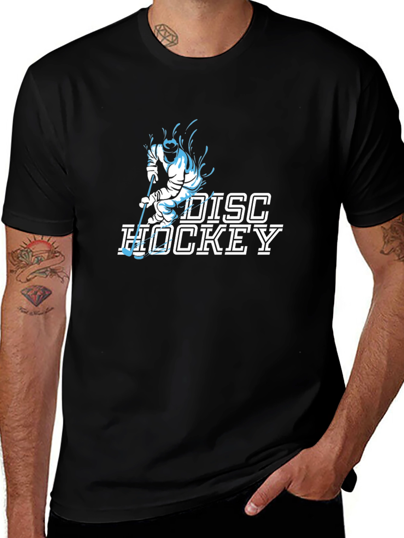Disc Hockey Graphic T-Shirt