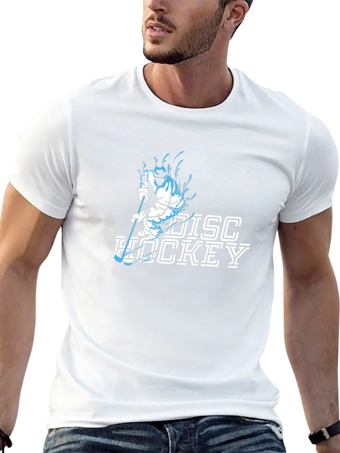 Disc Hockey Graphic T-Shirt