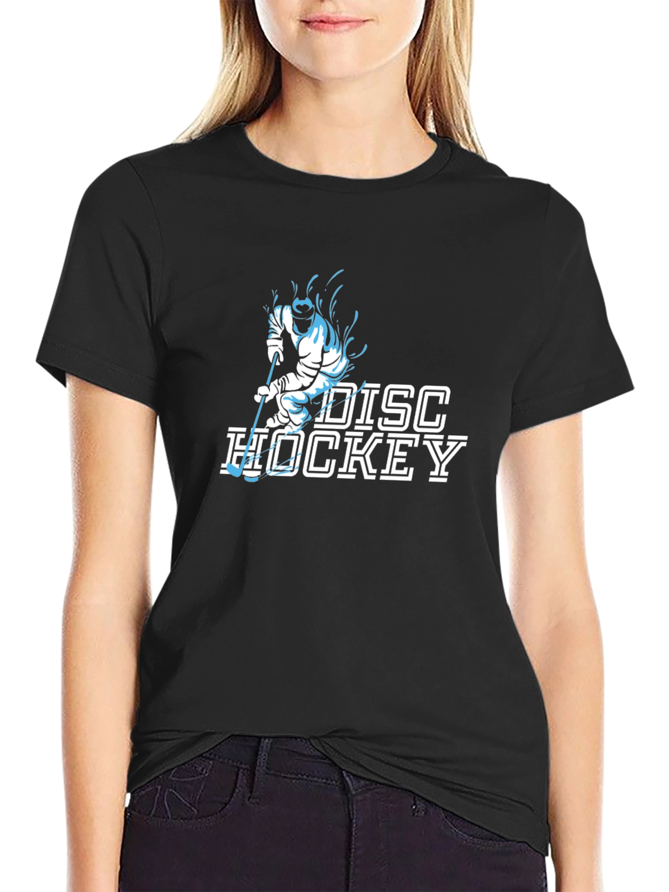Disc Hockey Graphic T-Shirt