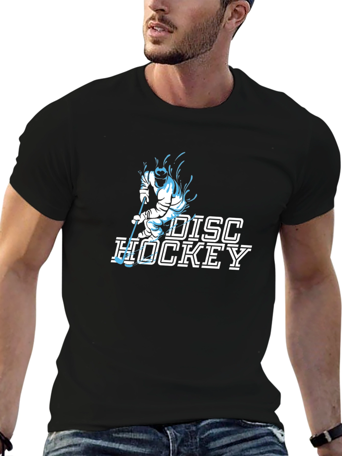 Disc Hockey Graphic T-Shirt