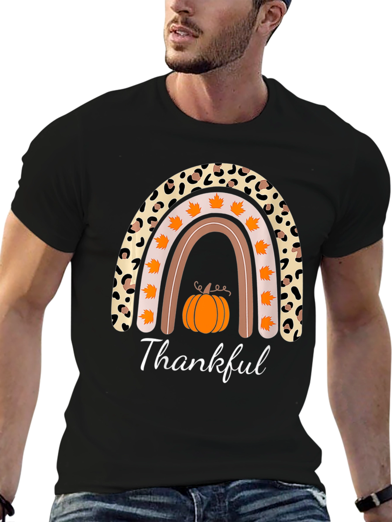 Thankful Fall Rainbow T-Shirt