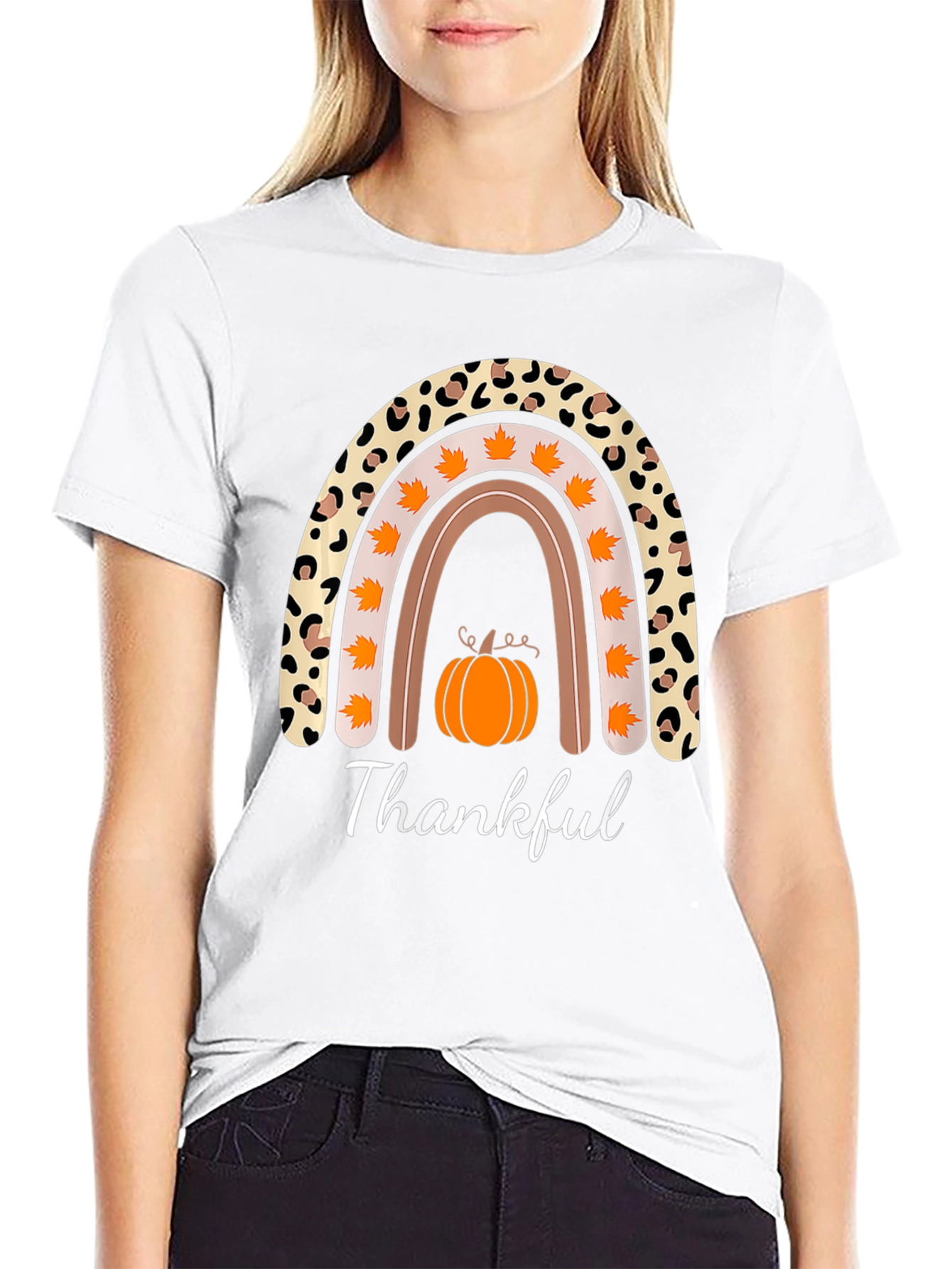 Thankful Fall Rainbow T-Shirt
