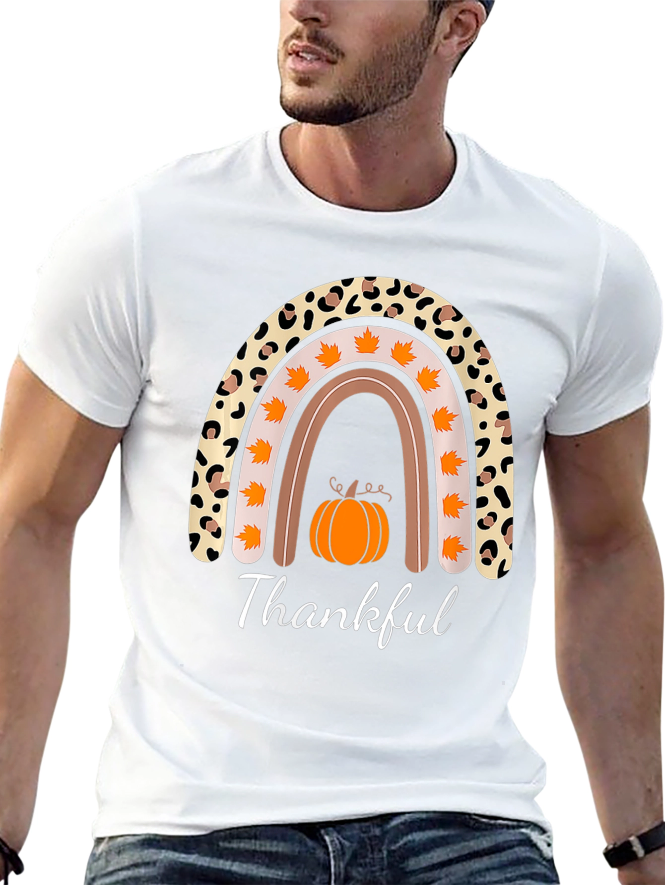 Thankful Fall Rainbow T-Shirt