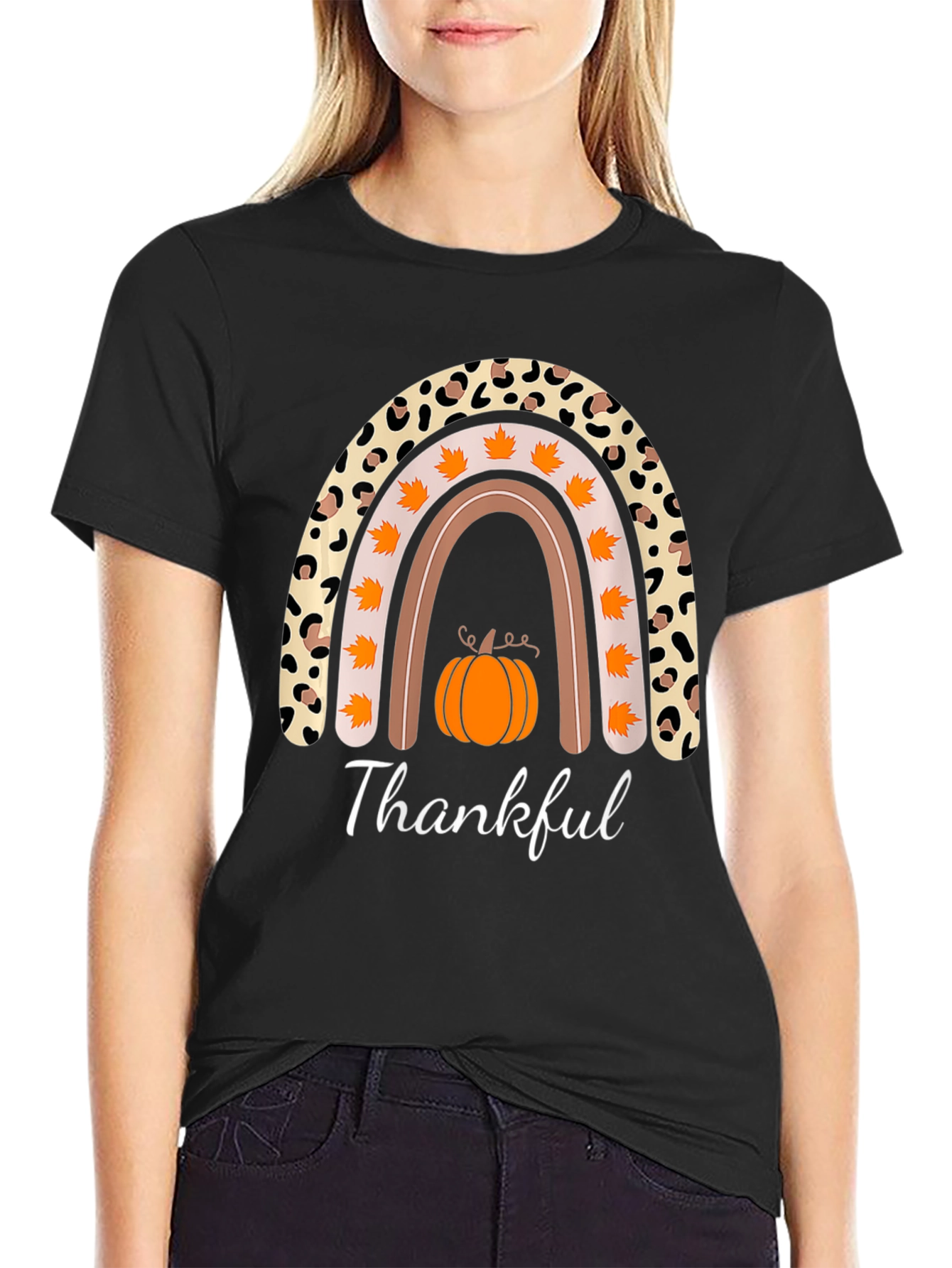 Thankful Fall Rainbow T-Shirt