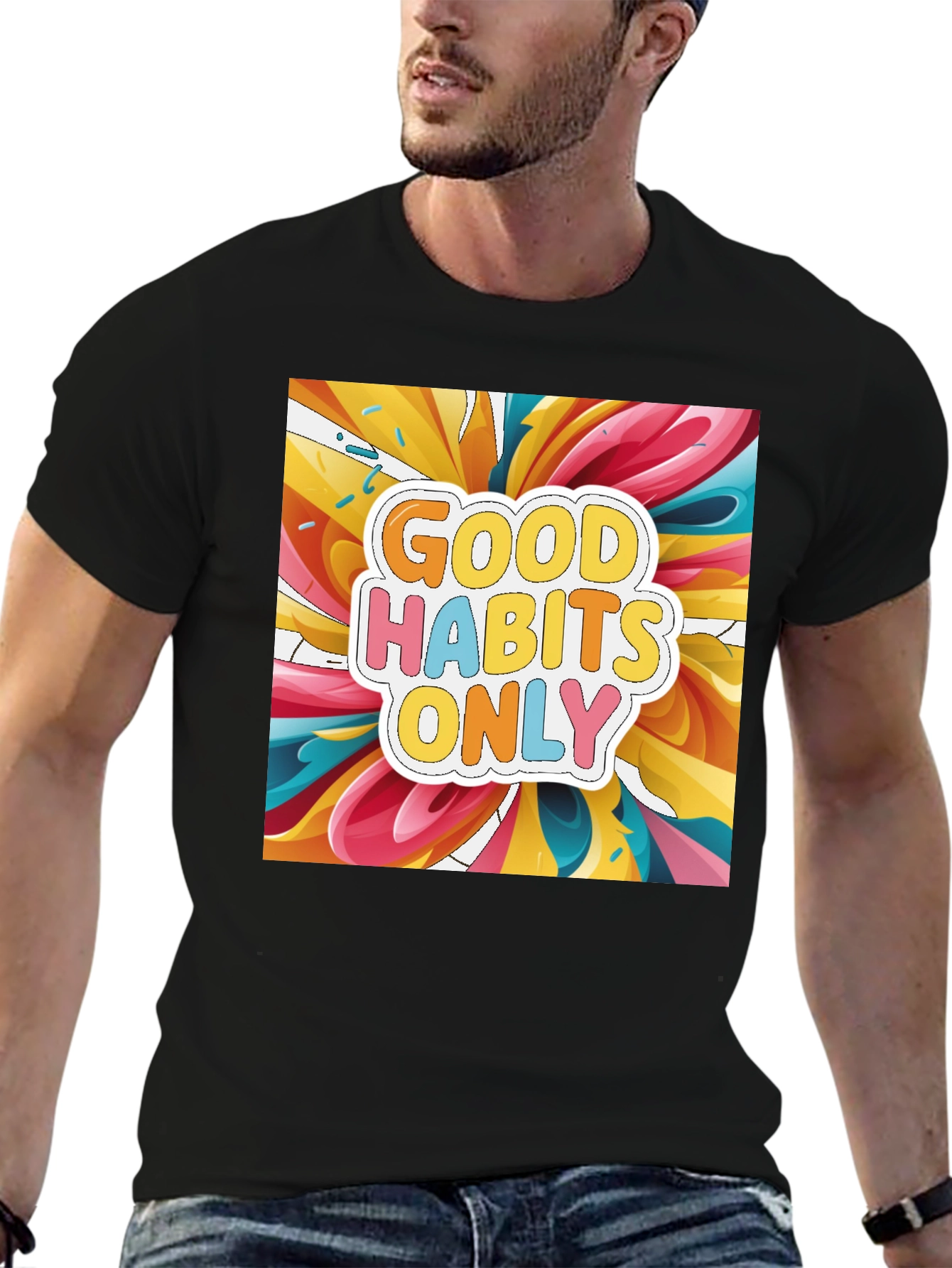 Good Habits Only Graphic Tee - Stylish Casual Wear