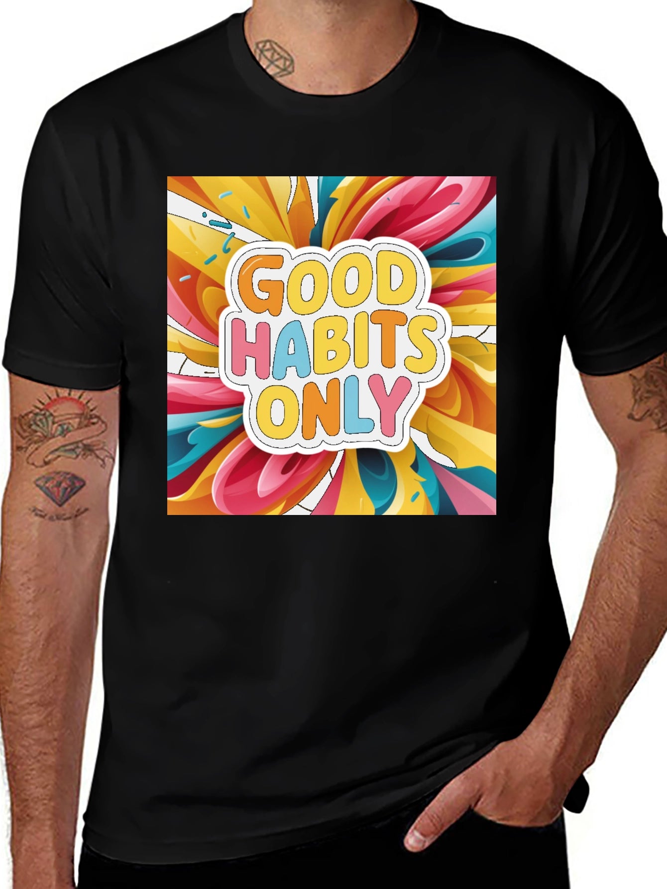 Good Habits Only Graphic Tee - Stylish Casual Wear