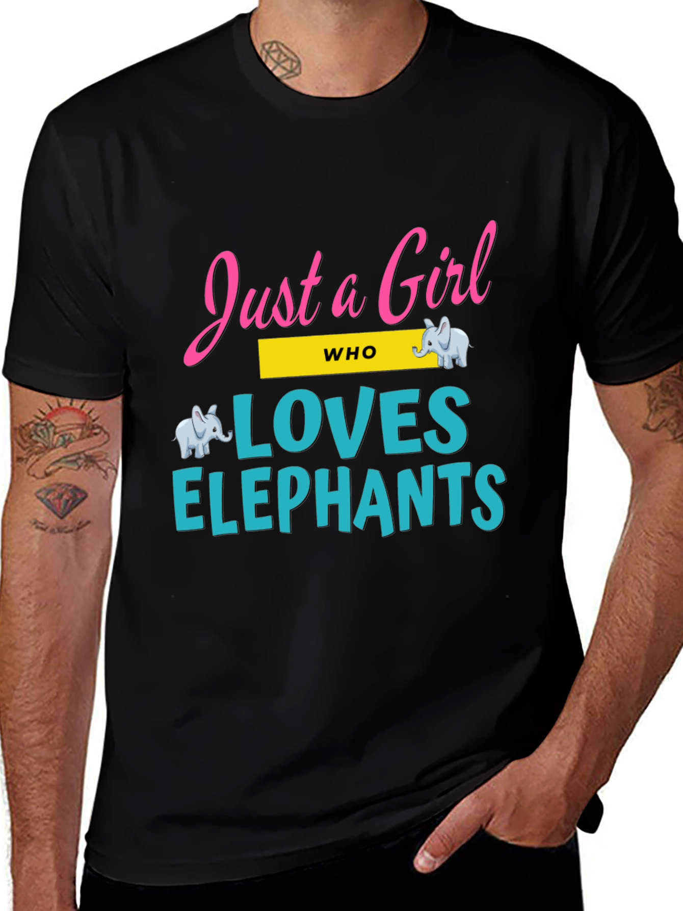 Just a Girl Who Loves Elephants T-Shirt
