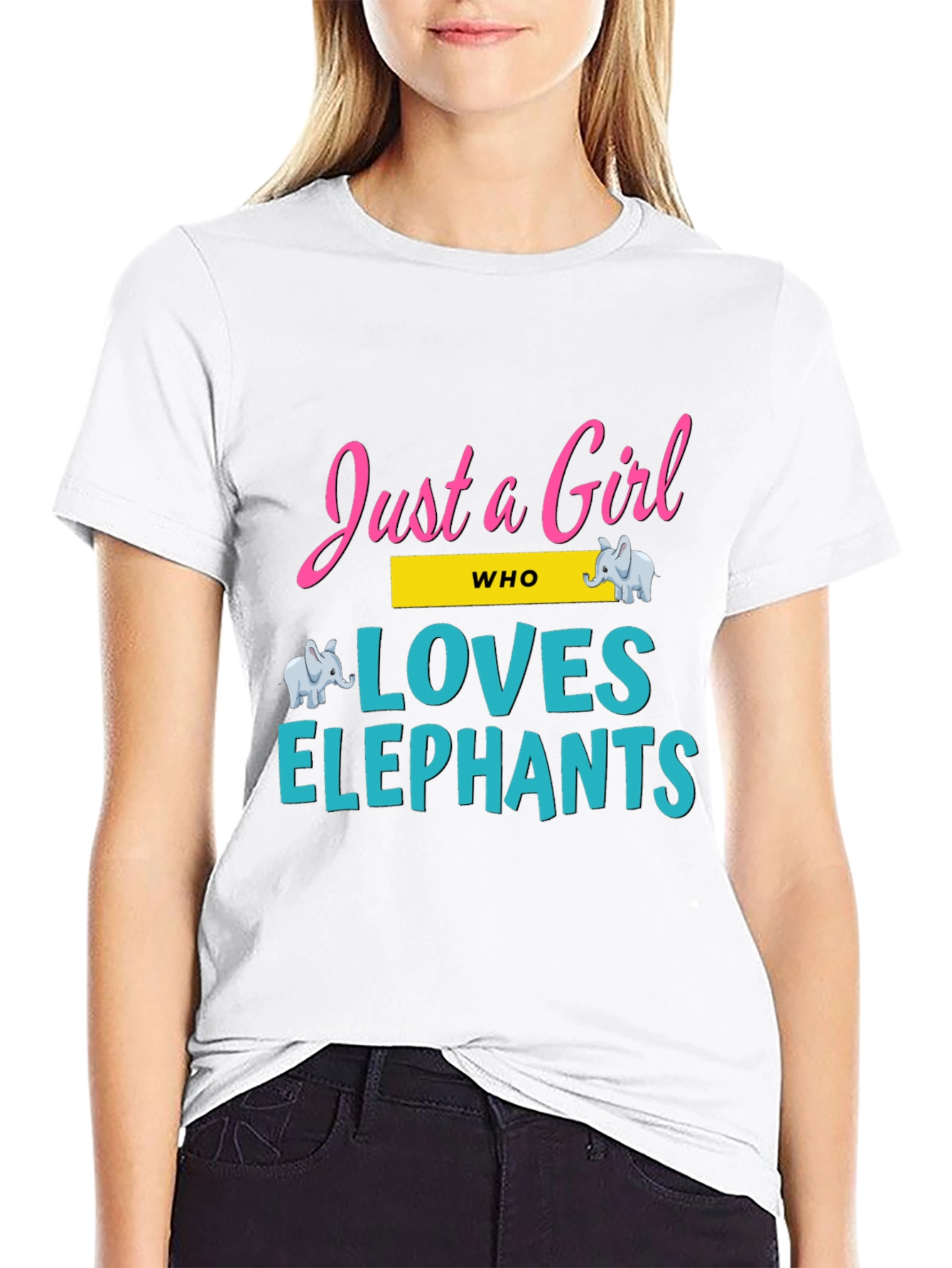 Just a Girl Who Loves Elephants T-Shirt
