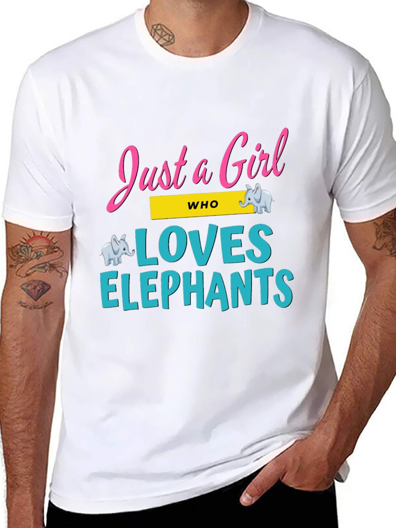 Just a Girl Who Loves Elephants T-Shirt