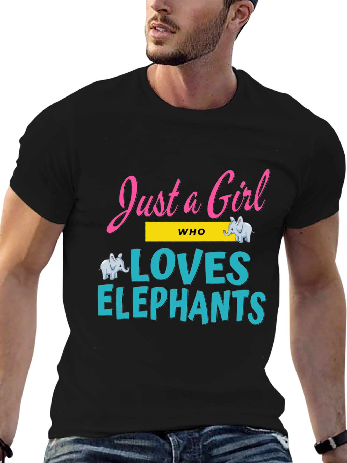 Just a Girl Who Loves Elephants T-Shirt