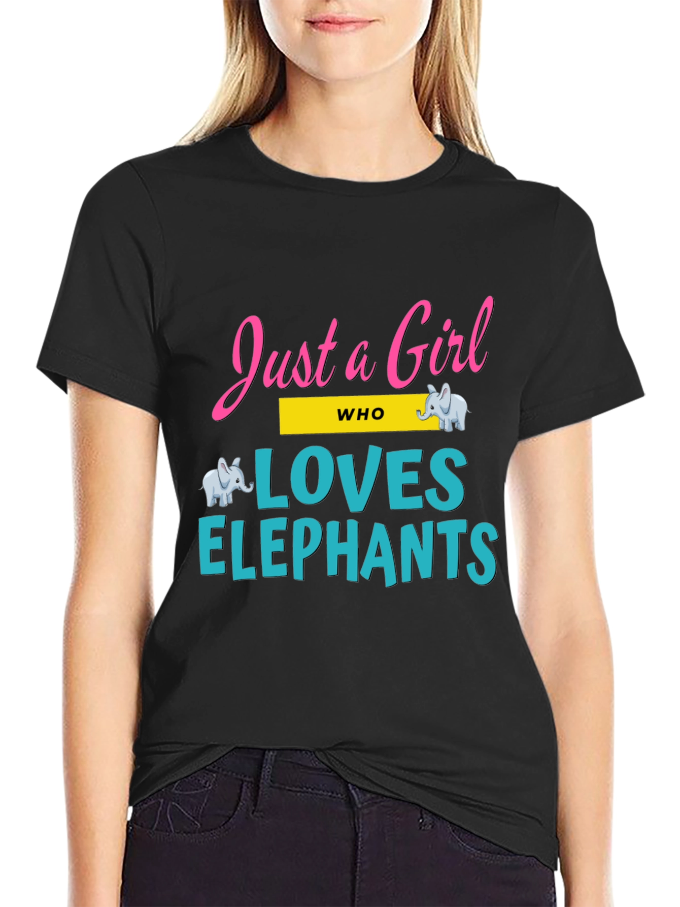 Just a Girl Who Loves Elephants T-Shirt