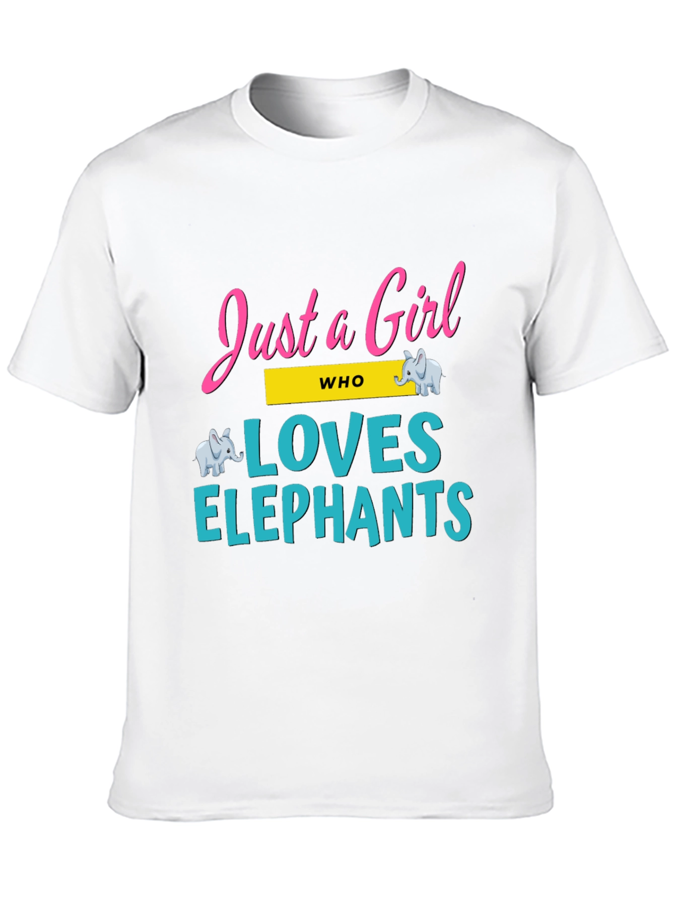 Just a Girl Who Loves Elephants T-Shirt