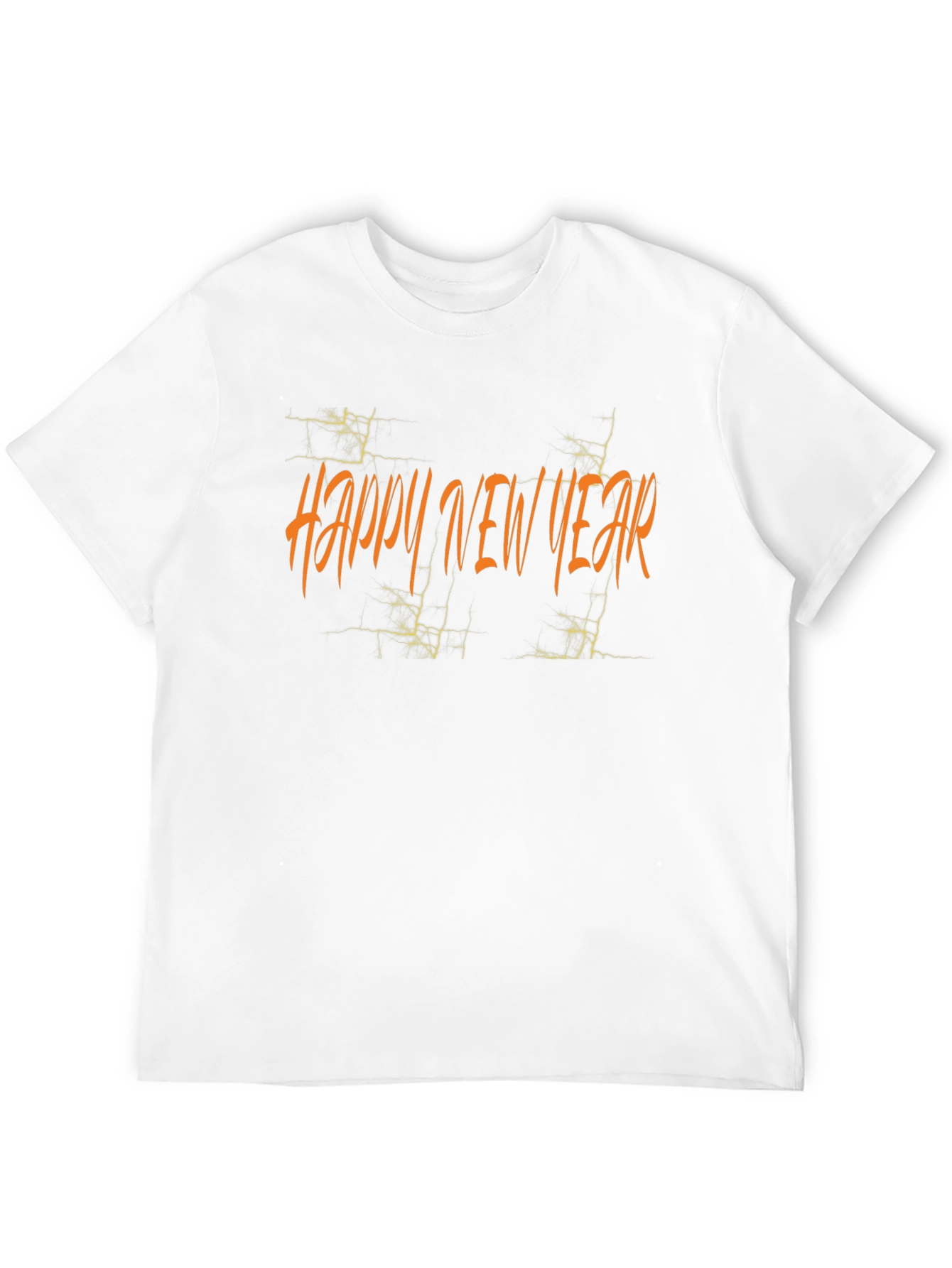 Happy New Year Graphic Tee - Black