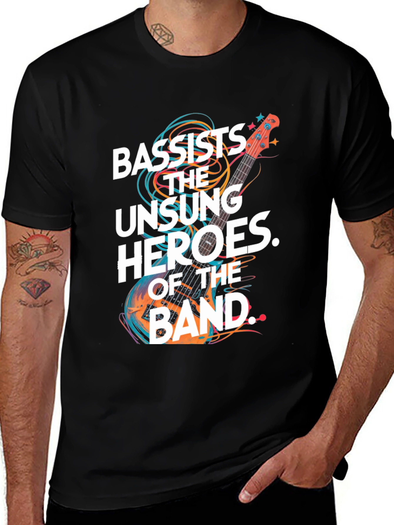Bassist Unsung Hero Graphic Tee