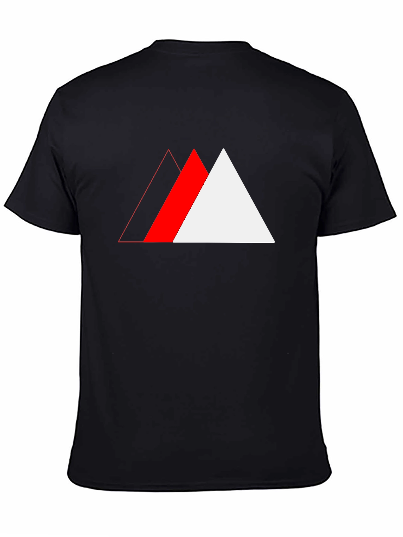Abstract Triangle Graphic Tee - Cool Casual Wear
