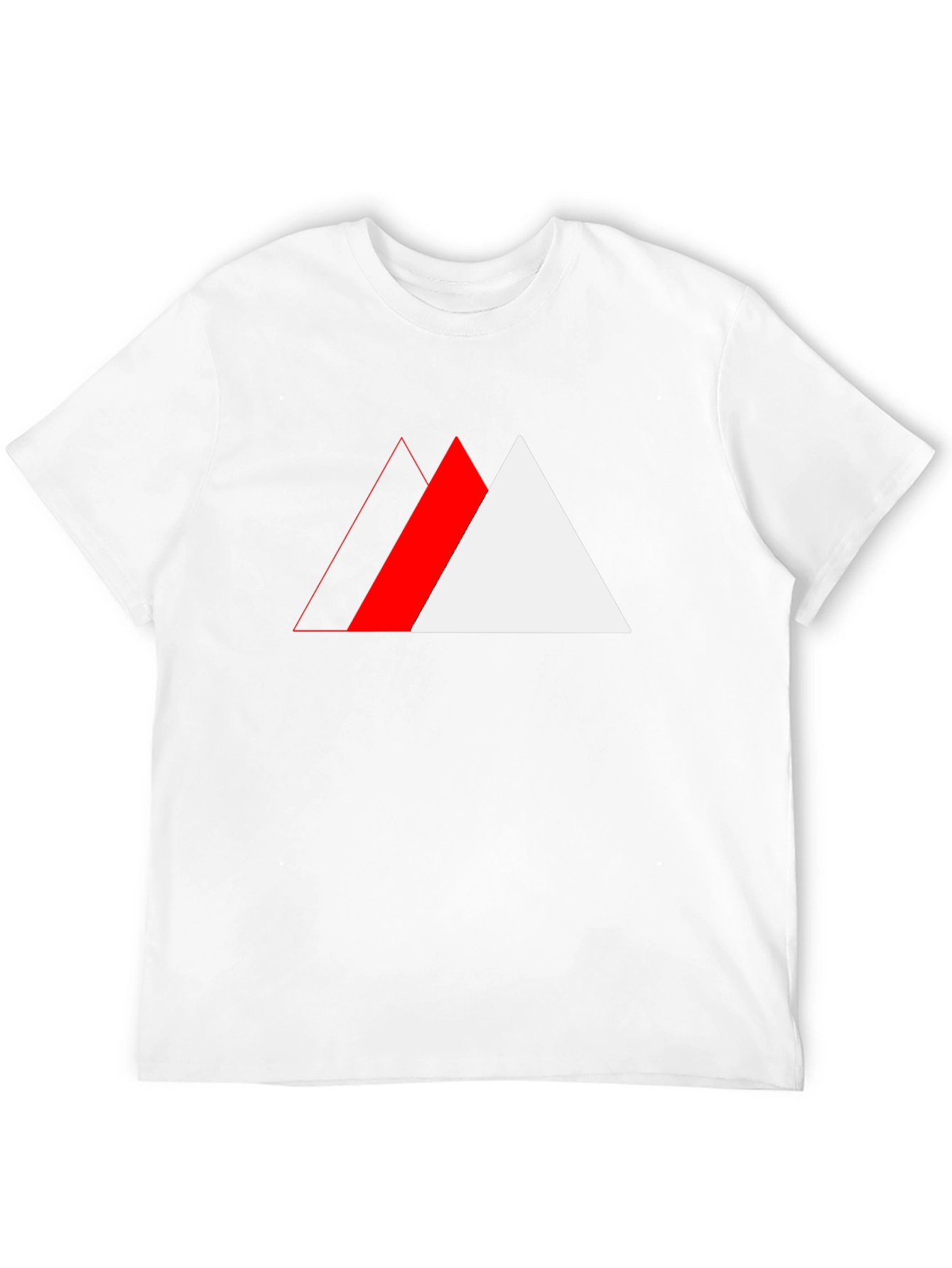 Abstract Triangle Graphic Tee - Cool Casual Wear