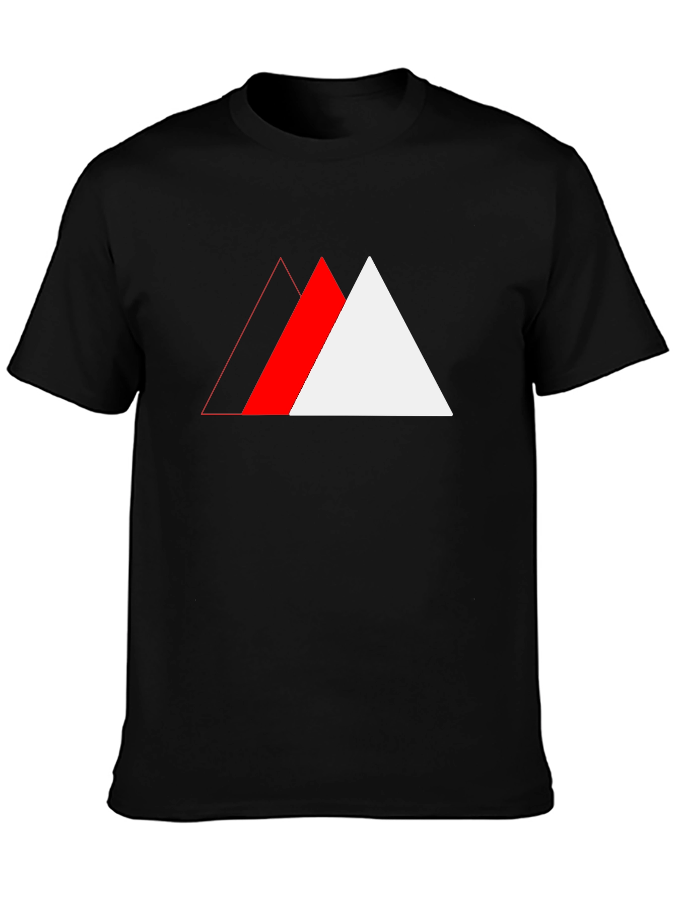 Abstract Triangle Graphic Tee - Cool Casual Wear