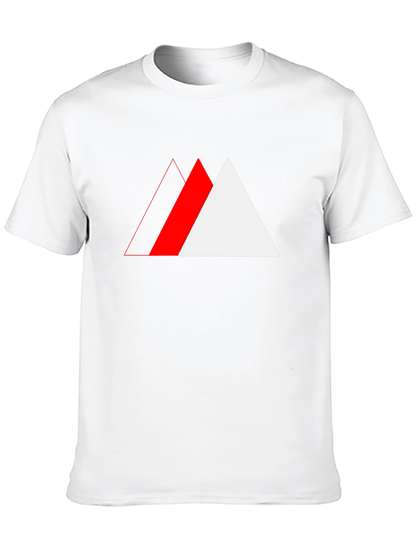 Abstract Triangle Graphic Tee - Cool Casual Wear